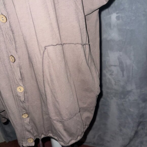 Fenini lightweight‎ overshirt medium khaki - Picture 2 of 5
